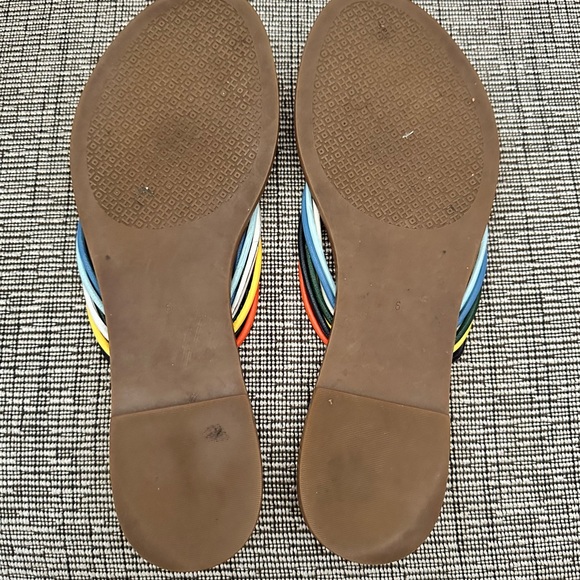 Tory Burch Sienna Multi-Colored Strappy Thong Sandal - Picture 11 of 12